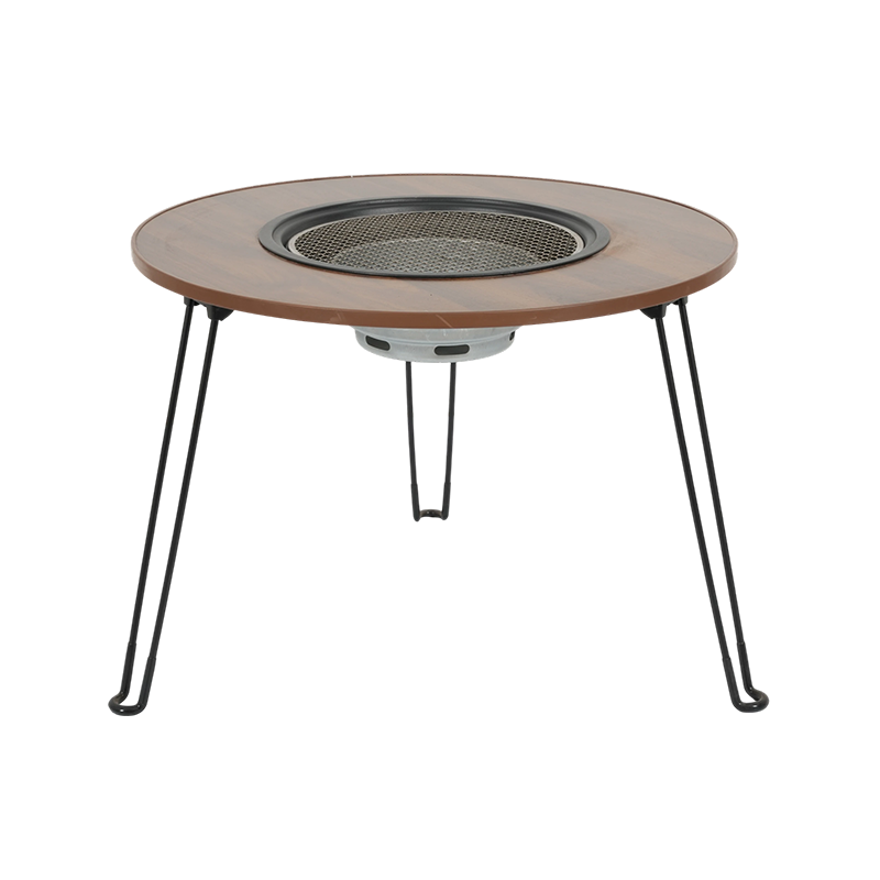 Mesa de parrilla plegable portátil para exteriores, fogata, cocina de té, estufa de carbón
